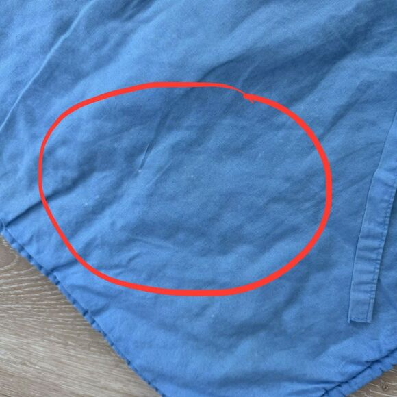 Pottery Barn Kids TWIN 3-Pc Set Quilt Shams Patchwork Stripes Blue Red Cotton - Picture 11 of 13